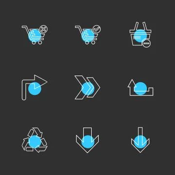 Arrows , directions , pointer , arrow , user interface , arrow , eps icons se Stockillustratie