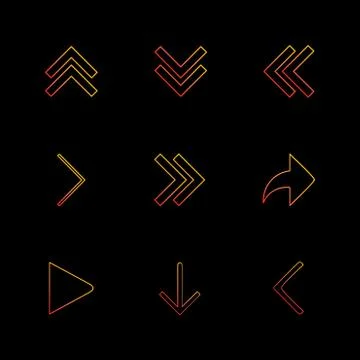 Arrows , directions , pointer , arrow , user interface , pointer , eps icons  스톡 일러스트