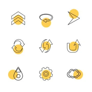 Arrows , directions , pointer , arrow , user interface , arrow , eps icons se Stock Illustration