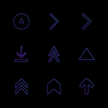 Arrows , directions , pointer , arrow , user interface , pointer , eps icons  Stock Illustration