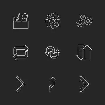 Arrows , directions , pointer , arrow , user interface , pointer , eps icons  Stockillustratie