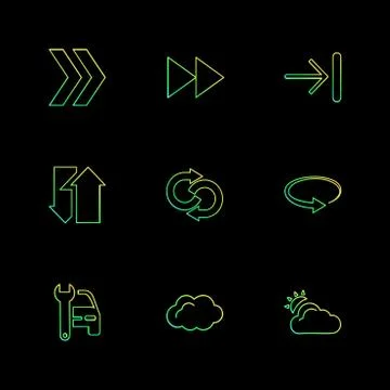 Arrows , directions , pointer , arrow , user interface , arrow , eps icons se Illustrazione stock
