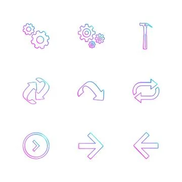 Arrows , directions , pointer , arrow , user interface , pointer , eps icons  Stockillustratie