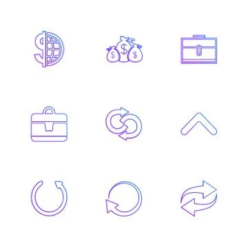 Arrows , directions , pointer , arrow , user interface , pointer , eps icons  Stock Illustration