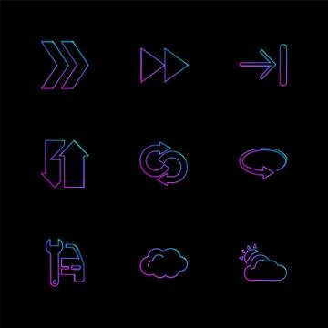 Arrows , directions , pointer , arrow , user interface , arrow , eps icons se Stock Illustration