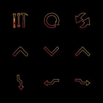 Arrows , directions , pointer , arrow , user interface , pointer , eps icons  스톡 일러스트