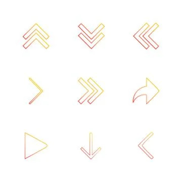 Arrows , directions , pointer , arrow , user interface , pointer , eps icons  스톡 일러스트