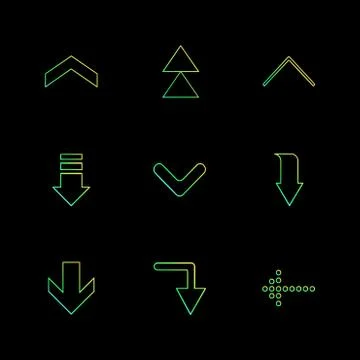 Arrows , directions , pointer , arrow , user interface , pointer , eps icons  Illustrazione stock