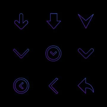 Arrows , directions , pointer , arrow , user interface , pointer , eps icons  Illustrazione stock