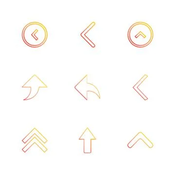 Arrows , directions , pointer , arrow , user interface , pointer , eps icons  Stockillustratie