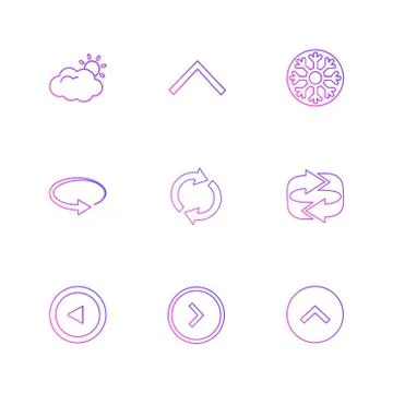 Arrows , directions , pointer , arrow , user interface , pointer , eps icons  Illustrazione stock
