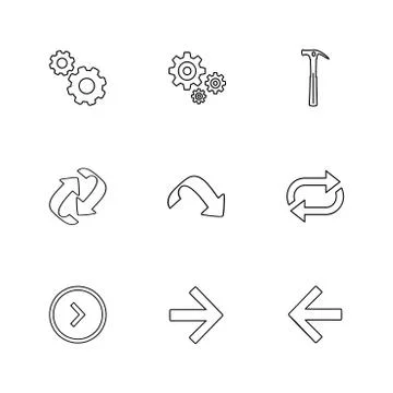 Arrows , directions , pointer , arrow , user interface , pointer , eps icons  스톡 일러스트