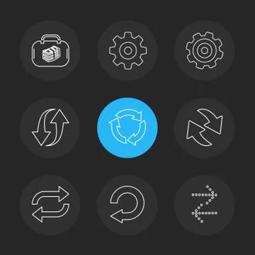 Arrows , directions , pointer , arrow , user interface , pointer , eps icons  Illustrazione stock