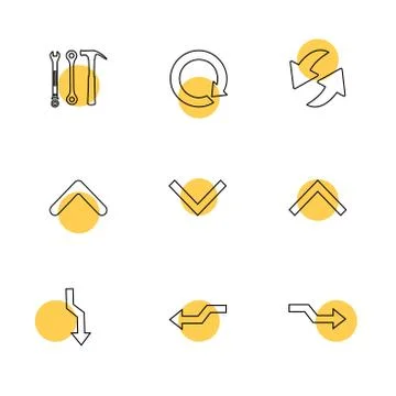 Arrows , directions , pointer , arrow , user interface , pointer , eps icons  イラスト素材