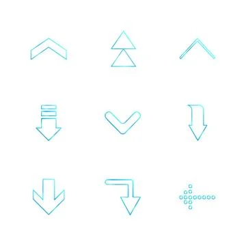 Arrows , directions , pointer , arrow , user interface , pointer , eps icons  Stockillustratie