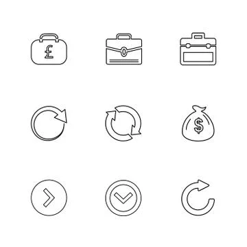 Arrows , directions , pointer , arrow , user interface , pointer , eps icons  Illustrazione stock