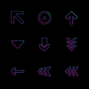 Arrows , directions , pointer , arrow , user interface , pointer , eps icons  Illustrazione stock