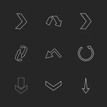 Arrows , directions , pointer , arrow , user interface , arrow , eps icons se Stock Illustration