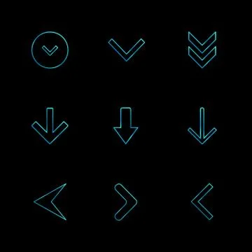Arrows , directions , pointer , arrow , user interface , pointer , eps icons  Illustrazione stock