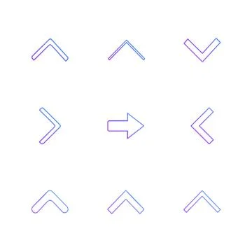 Arrows , directions , pointer , arrow , user interface , pointer , eps icons  Stockillustratie