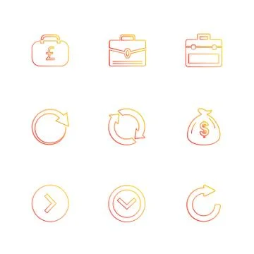 Arrows , directions , pointer , arrow , user interface , pointer , eps icons  Stock Illustration