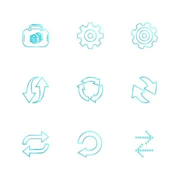 Arrows , directions , pointer , arrow , user interface , pointer , eps icons  Illustrazione stock