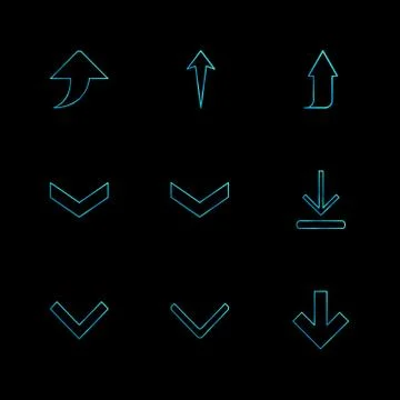 Arrows , directions , pointer , arrow , user interface , pointer , eps icons  Illustrazione stock