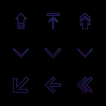 Arrows , directions , pointer , arrow , user interface , pointer , eps icons  Stock Illustration