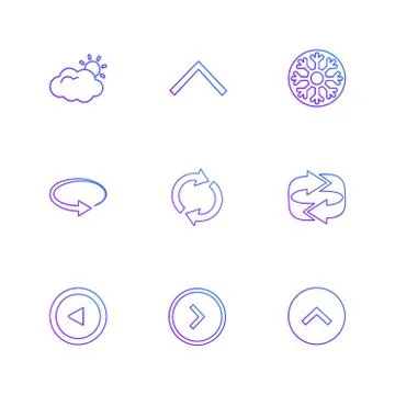 Arrows , directions , pointer , arrow , user interface , pointer , eps icons  Illustrazione stock