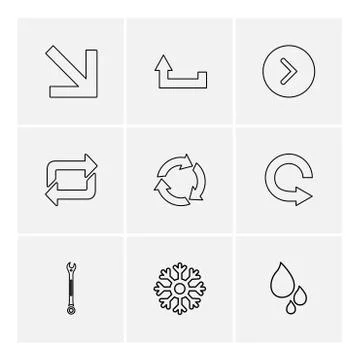 Arrows , directions , pointer , arrow , user interface , arrow , eps icons se Illustrazione stock