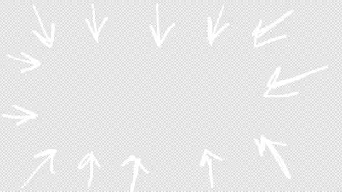 Arrows doodle animation in a rectangular shape Stock Footage 262803121
