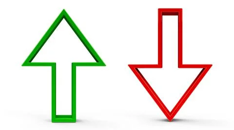Arrows up &amp; down Stock Illustration