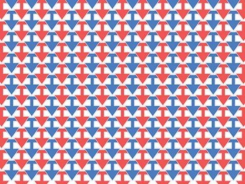 Arrows down pattern Illustrazione stock