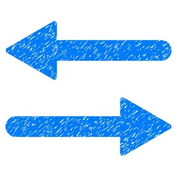 Arrows Exchange Horizontal Grainy Texture Icon Stock Illustration