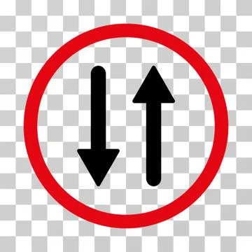 Arrows Exchange Vertical Rounded Icon イラスト素材