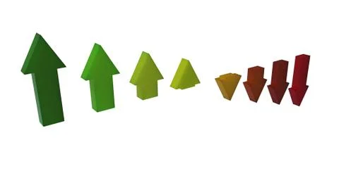 Arrows falls down 库存插图