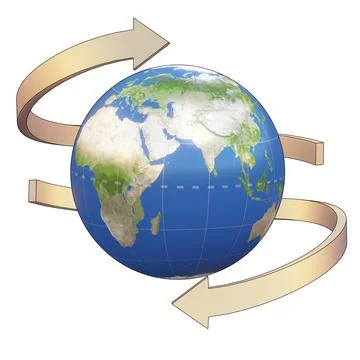 Arrows globe Africa Stock Illustration