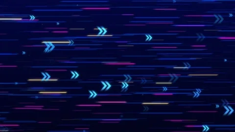 Arrows Going up Particle Animation Background Stock Video - Defocused Arrow Back Stock Footage 311883324