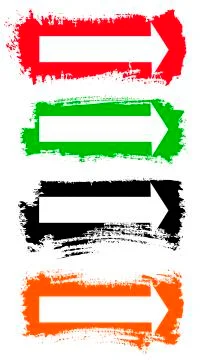 Arrows Grunge Set Stock Illustration