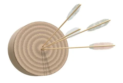 Arrows Hit Target Stock Illustration