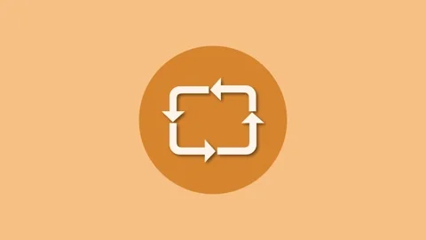 Arrows icon brown color simple shape circle animation 库存影片 279097979
