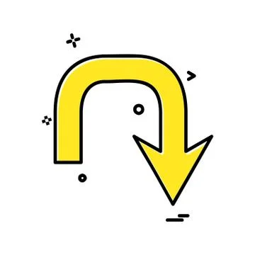 Arrows icon design vector Stock Illustration