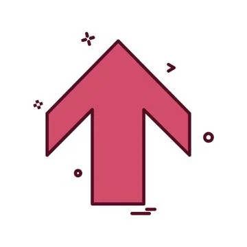 Arrows icon design vector Stock Illustration