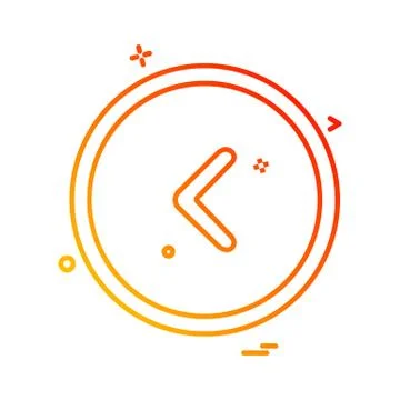 Arrows icon design vector Stock Illustration