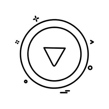 Arrows icon design vector Stock Illustration