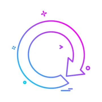 Arrows icon design vector Stock Illustration