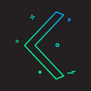 Arrows icon design vector Stock Illustration