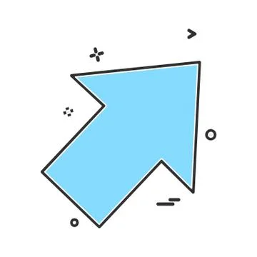 Arrows icon design vector Stock Illustration