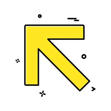 Arrows icon design vector Stock Illustration