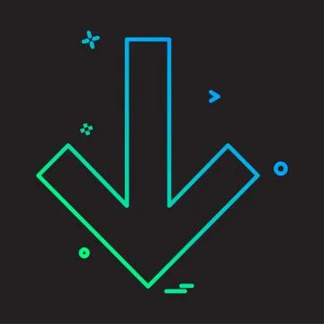 Arrows icon design vector Stock Illustration